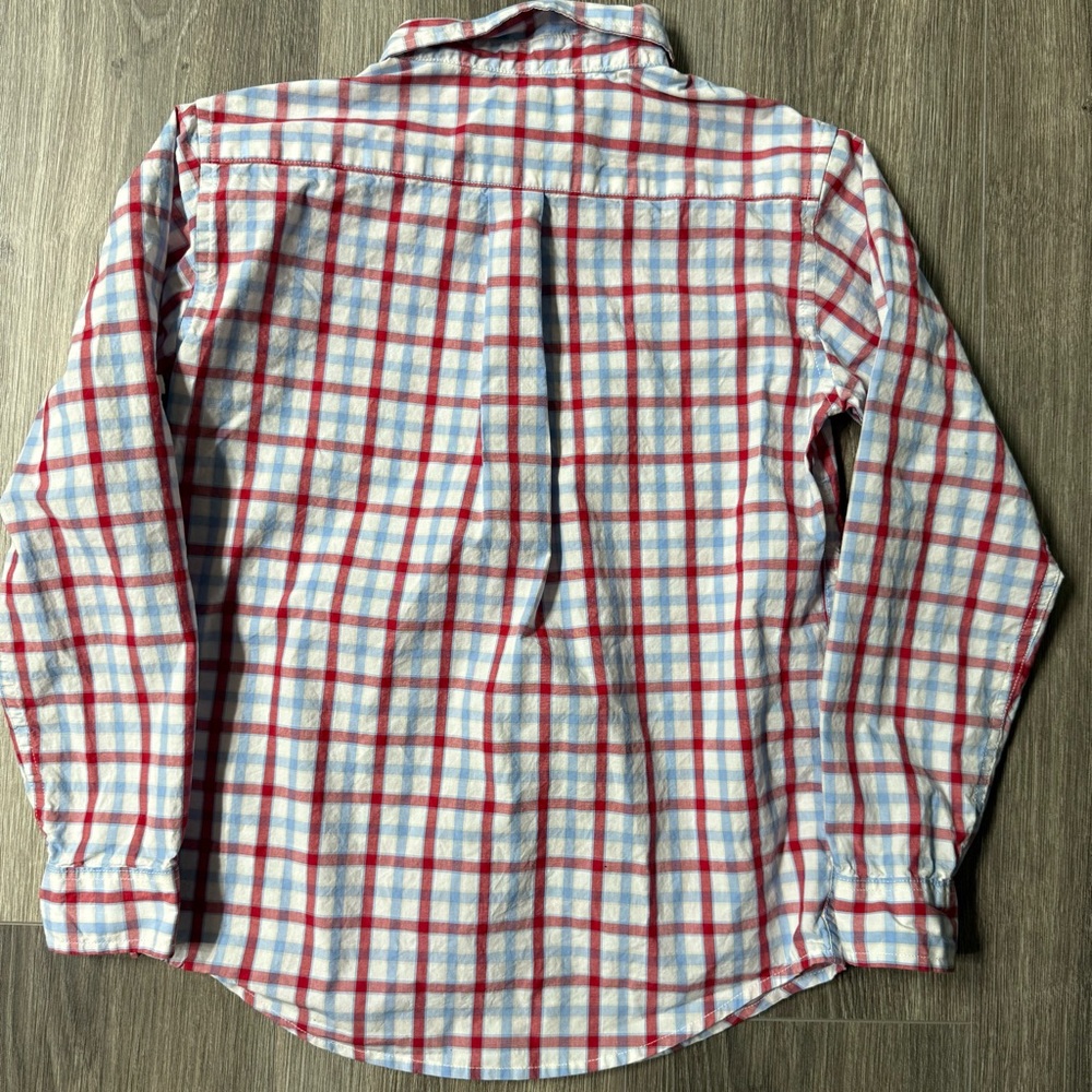 Janie and Jack Lot of 4 LS Boys Plaid Button-Down Shirts Size 8 - Picture 10 of 14
